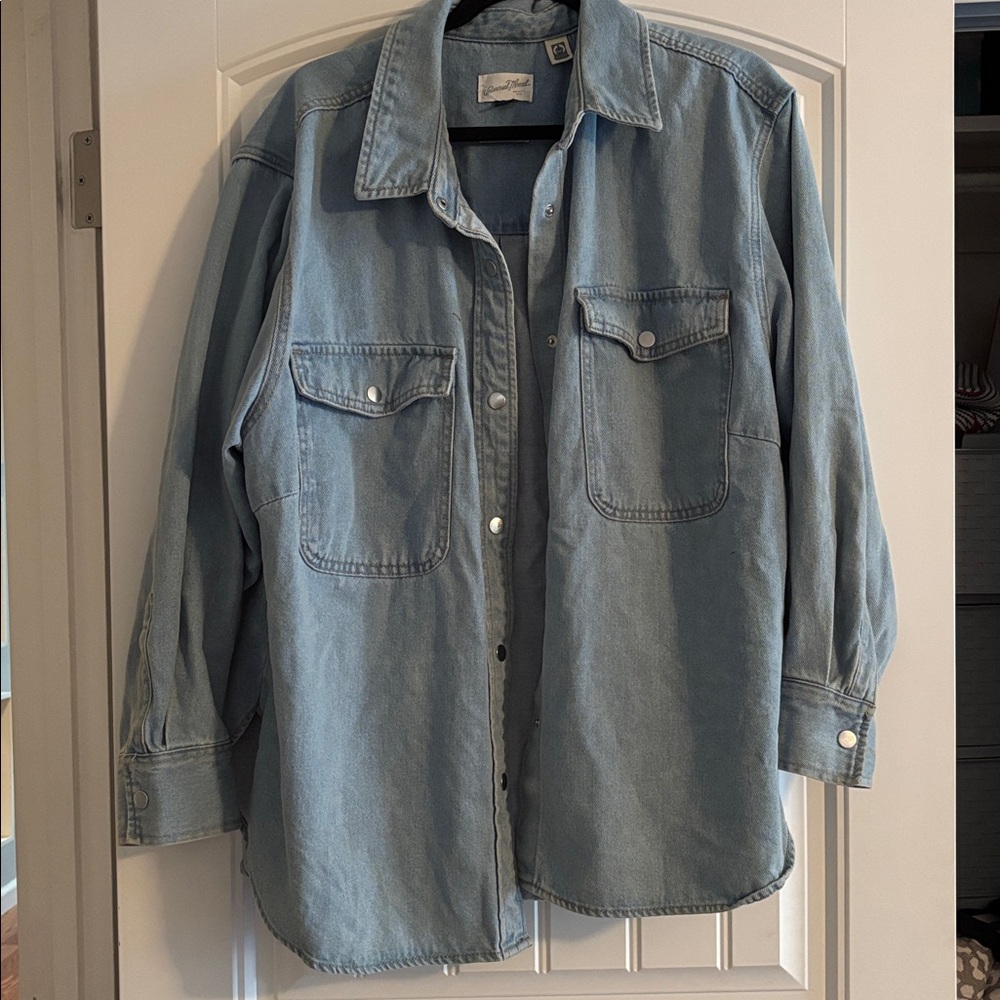 Universal Thread Sky Blue Denim Shacket